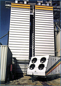 Grain dryer manufactured for Coop. L'Unitaria, Capannori (LU) - Italy